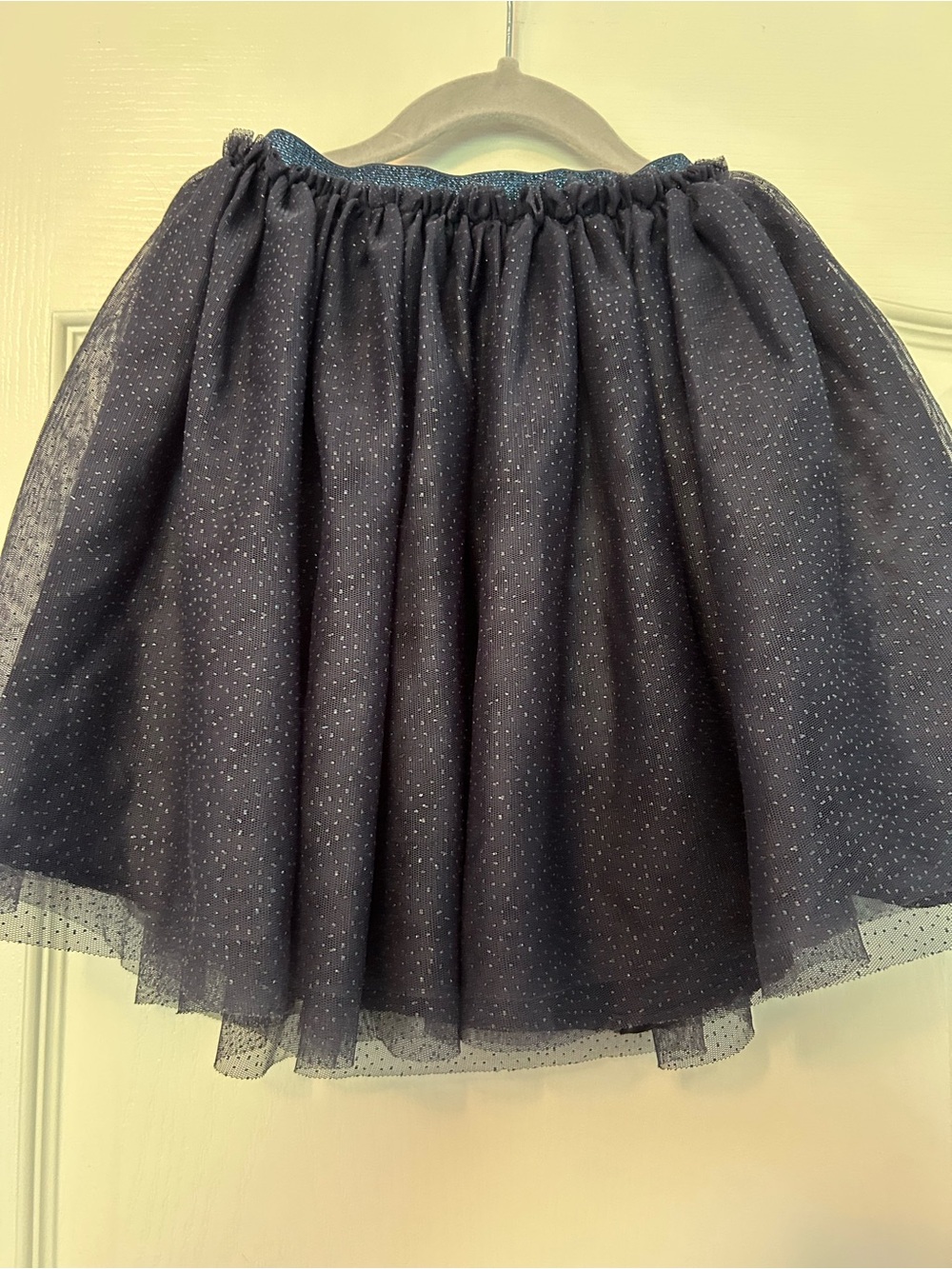 Cat & Jack Navy Blue Sparkle Tulle Skater Skirt